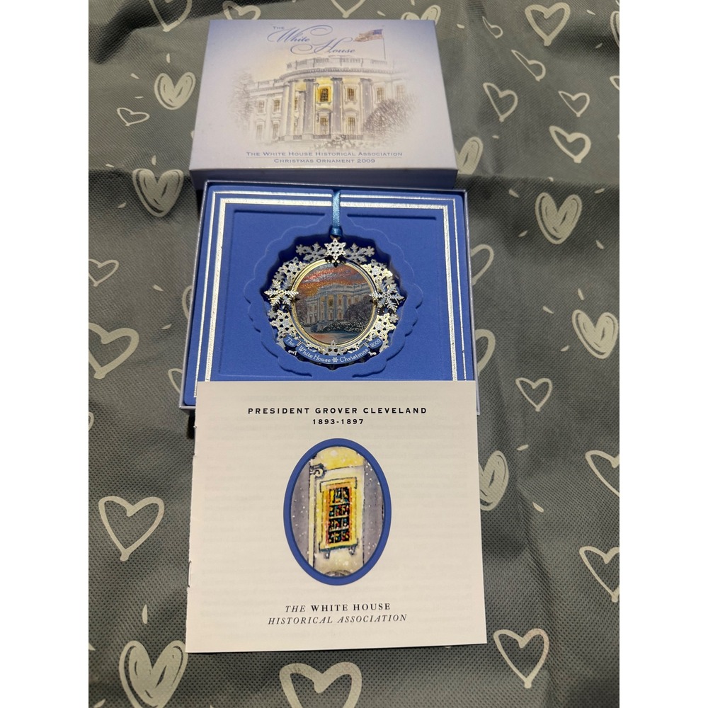 2009 White House Historical Association Christmas Ornament Grover Cleveland